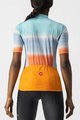 CASTELLI Cyklistický dres s krátkym rukávom - DOLCE LADY - oranžová/modrá