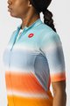 CASTELLI Cyklistický dres s krátkym rukávom - DOLCE LADY - oranžová/modrá