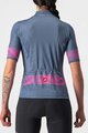 CASTELLI Cyklistický dres s krátkym rukávom - FENICE LADY - modrá/ružová