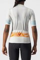 CASTELLI Cyklistický dres s krátkym rukávom - FENICE LADY - ivory/oranžová