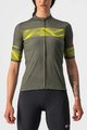 CASTELLI Cyklistický dres s krátkym rukávom - FENICE LADY - žltá/zelená