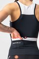 CASTELLI Cyklistický dres bez rukávov - SOLARIS LADY - čierna/biela