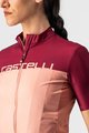 CASTELLI Cyklistický dres s krátkym rukávom - VELOCISSIMA LADY - bordová/ružová