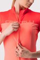 CASTELLI Cyklistický dres s krátkym rukávom - VELOCISSIMA LADY - ružová/oranžová