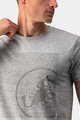 CASTELLI Cyklistické tričko s krátkym rukávom - SCORPION TEE - šedá