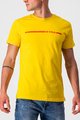 CASTELLI Cyklistické tričko s krátkym rukávom - VENTAGLIO TEE - žltá