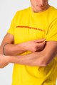 CASTELLI Cyklistické tričko s krátkym rukávom - VENTAGLIO TEE - žltá