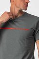 CASTELLI Cyklistické tričko s krátkym rukávom - VENTAGLIO TEE - šedá
