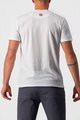 CASTELLI Cyklistické tričko s krátkym rukávom - MAURIZIO TEE - šedá/biela
