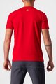 CASTELLI Cyklistické tričko s krátkym rukávom - MAURIZIO TEE - červená