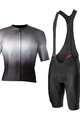 CASTELLI Cyklistický krátky dres a krátke nohavice - AERO RACE 6.0 - biela/šedá/čierna