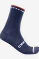 CASTELLI Cyklistické ponožky klasické - ROSSO CORSA - modrá