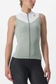 CASTELLI Cyklistický dres bez rukávov - SOLARIS LADY - zelená/ivory