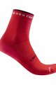 CASTELLI Cyklistické ponožky klasické - ROSSO CORSA 11 LADY  - červená