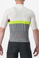 CASTELLI Cyklistický dres s krátkym rukávom - A BLOCCO - bordová/šedá/žltá/ivory