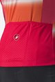 CASTELLI Cyklistický dres s krátkym rukávom - DOLCE LADY - červená/oranžová