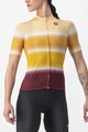 CASTELLI Cyklistický dres s krátkym rukávom - DOLCE LADY - žltá/bordová