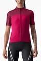 CASTELLI Cyklistický dres s krátkym rukávom - VELOCISSIMA LADY - červená/ružová