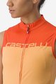 CASTELLI Cyklistický dres bez rukávov - VELOCISSIMA LADY - oranžová
