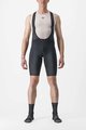 CASTELLI Cyklistické nohavice krátke s trakmi - ENTRATA 2 - čierna