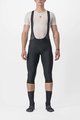 CASTELLI Cyklistické nohavice krátke s trakmi - ENTRATA 2 3/4 - čierna