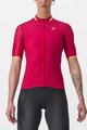 CASTELLI Cyklistický dres s krátkym rukávom - PEZZI LADY - červená
