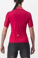 CASTELLI Cyklistický dres s krátkym rukávom - PEZZI LADY - červená
