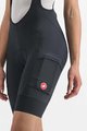 CASTELLI Cyklistické nohavice krátke s trakmi - UNLIMITED CARGO LADY - čierna