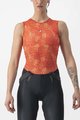 CASTELLI Cyklistické tričko bez rukávov - PRO MESH 4 W LADY - oranžová