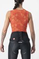 CASTELLI Cyklistické tričko bez rukávov - PRO MESH 4 W LADY - oranžová