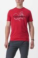 CASTELLI Cyklistické tričko s krátkym rukávom - FINALE TEE - červená