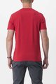 CASTELLI Cyklistické tričko s krátkym rukávom - FINALE TEE - červená