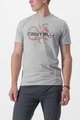 CASTELLI Cyklistické tričko s krátkym rukávom - FINALE TEE - šedá