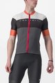 CASTELLI Cyklistický dres s krátkym rukávom - SEZIONE - šedá/čierna/oranžová