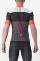 CASTELLI Cyklistický dres s krátkym rukávom - SEZIONE - šedá/čierna/oranžová