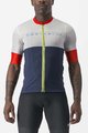 CASTELLI Cyklistický dres s krátkym rukávom - SEZIONE - ivory/modrá/červená