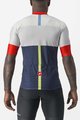CASTELLI Cyklistický dres s krátkym rukávom - SEZIONE - ivory/modrá/červená