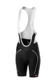 CASTELLI Cyklistické nohavice krátke s trakmi - VELOCISSIMA LADY - čierna/biela