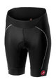 CASTELLI Cyklistické nohavice krátke bez trakov - VELOCISSIMA LADY - čierna/biela