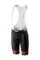 CASTELLI Cyklistické nohavice krátke s trakmi - VOLO - biela/čierna