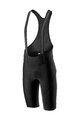 CASTELLI Cyklistické nohavice krátke s trakmi - VELOCISSIMO IV - čierna/biela