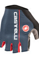 CASTELLI Cyklistické rukavice krátkoprsté - CIRCUITO - oranžová/modrá