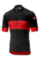 CASTELLI Cyklistický dres s krátkym rukávom - PROLOGO VI - červená/čierna