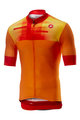 CASTELLI Cyklistický dres s krátkym rukávom - A BLOC - oranžová