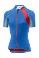CASTELLI Cyklistický dres s krátkym rukávom - SCHEGGIA 2.0 LADY - modrá/červená