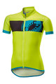 CASTELLI Cyklistický dres s krátkym rukávom - FUTURE RACER KIDS - žltá