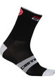 CASTELLI Cyklistické ponožky klasické - ROSSO CORSA 9 - čierna