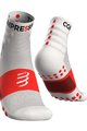 COMPRESSPORT Cyklistické ponožky klasické - TRAINING - biela