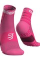 COMPRESSPORT Cyklistické ponožky klasické - TRAINING - ružová