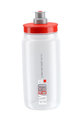 Cyklistická fľaša na vodu - FLY 550 ml  - červená/transparentná